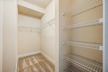 Expansive closet at Claremont.
